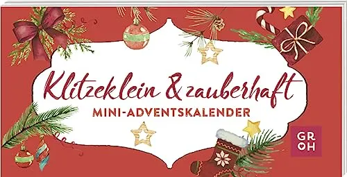 Mini-Adventskalender im niedlichen Mini-Format - Bücher mit 24 liebevollen Botschaften, perfekt für die Vorweihnachtszeit und ideal als Geschenk oder zur eigenen Freude.