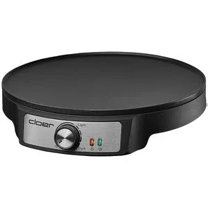 Cloer 6620 Crêpes-Maker - 29 cm große Backfläche, 1200 W, Antihaftbeschichtung für fettfreies Backen und einfache Reinigung