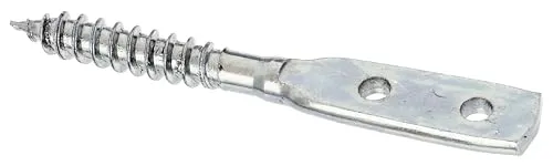 Alberts 843915 Flechtzaunhalter | Blattschraubenform | galvanisch verzinkt, Dickschichtschutz | Gesamtlänge 77 mm | 25er Set