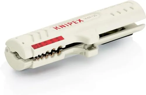 Knipex 16 65 125 SB Kabelentmanteler - Handwerkzeug für präzises Abmanteln von UTP- und STP-Datenkabeln, mit speziellen Klingen für lange Lebensdauer und einfache Handhabung.