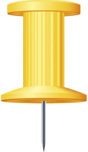 Pinnwandnadeln Blisterbox 25 Stück gelb