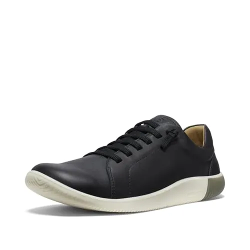 KEEN Herren Halbschuhe KNX LACE M-BLACK/STAR WHITE - Sneaker mit Barfußgefühl, minimalistisch und flexibel. Nahtlose Passform, die sich Deinem Fuß anpasst und für jeden Alltag geeignet ist.
