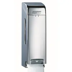 Mediclinics PR0781C - Abschließbarer Toilettenpapierspender für 3 Rollen aus Edelstahl - Badezimmer Halter & Spender, elegantes Design aus Edelstahl glänzend mit Sichtfenster zur Verbrauchskontrolle für 3 Standardrollen, ideal für hygienische und sichere Nutzung.