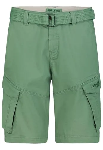 Sublevel Herren Cargo Shorts NICO Mineral Green W40