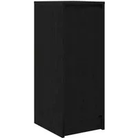 vidaXL Sideboard Schwarz Eichen-Optik 29,5x34x76 cm - Kommode in Holzwerkstoff mit praktischer Tür für ordentliche Aufbewahrung, langlebig und feuchtigkeitsbeständig – ideal für Küche oder Wohnzimmer.