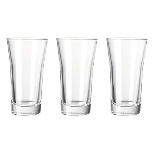 montana pure Trink-Gläser, 3er Set, spülmaschinengeeignete Wasser-Gläser, Trink-Becher aus Glas, Saft-Gläser, Getränkegläser-Set, 290 ml, 042375