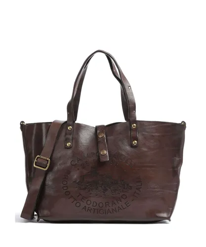 Campomaggi Shopper dunkelbraun C000290NDX0295C1501 - Handtaschen aus genarbtem Rindsleder, stilvoll und langlebig für jeden Anlass.
