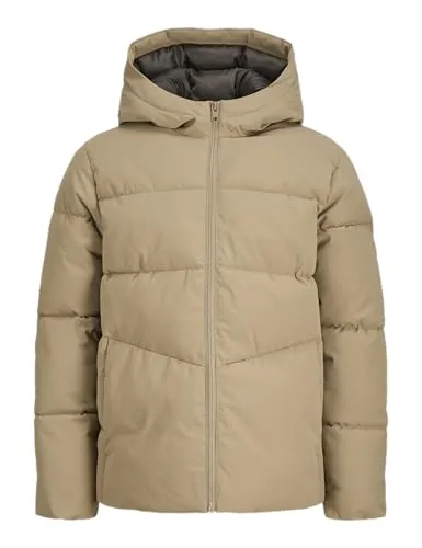 JACK & JONES JUNIOR Herren Jjglobal Puffer Jacket Jnr, Elmwood, Numeric_152