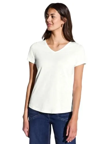 Damen Basic T-Shirt in Unifarbe