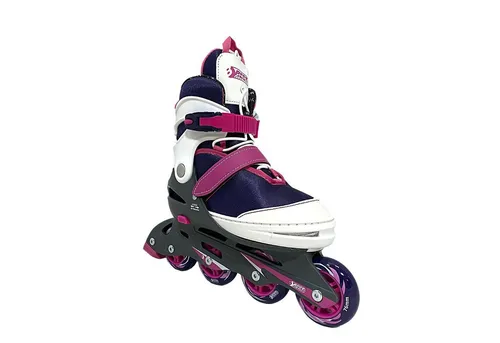 Best Sporting Kinder Inliner 5-fach größenverstellbar in lila/pink - Schlittschuhe für Kinder, verstellbar in 4 Größen, mit hohem Tragekomfort und sicherem Halt dank 3-fach Sicherheitssystem und hochwertigen Materialien. Ideal für lange Nutzung und schnelle Beschleunigung.