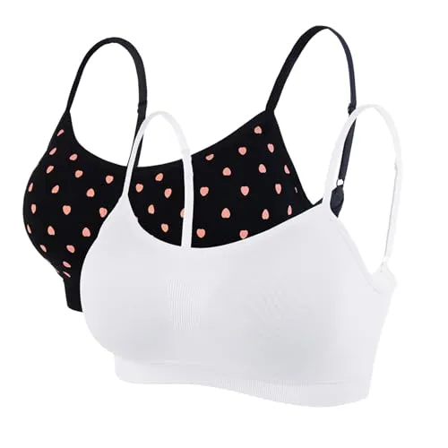 Litthing Damen Sport BH Nahtlos Komfort-BHS Gepolsterte Damen-Oberteile Verstellbarer Träger Bralettes Weste-Stil Athletisches kabelloses Wickel-Brust-Crop-Top für Yoga Fitness Training