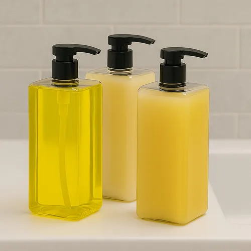 Youngever 3er-Set 1L Pumpflaschen für Shampoo, Mehrweg Kunststoff Pumpspender