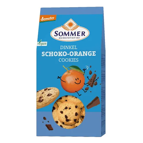 Cookies - Dinkel Schoko-Orange 150g | SOMMER