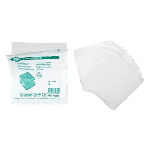 Mullkompressen 10x10cm 12-fa · 8X10 St · PZN 07385919