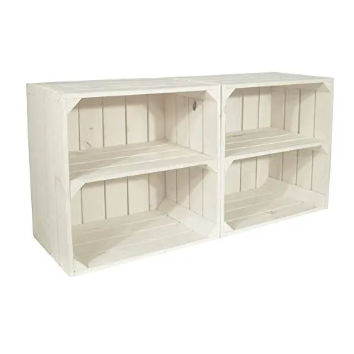 CHICCIE 2 Set Weinregal Wino aus Holz in weiß von Chiccie