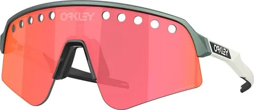 Oakley Sutro Lite Sweep Matte Silver/Blue Colorshift - Sportbrille mit PRIZM Gläsern für verbesserte Sicht und Kontraste. Robuster, leichter O Matter-Rahmen für ganztägigen Tragekomfort und perfekten Halt.