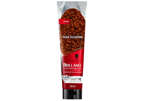 Brillance Haarfarbe 1x Brillance Glanz-Behandlung, Haar Glossing Kupfer (150 ml), 1-tlg., intensiviert die Haarfarbe für bis zu 6 Haarwäschen