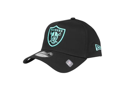 New Era 9Forty A-Frame Cap - Las Vegas Raiders schwarz gras - Stylische Herren Cap für Freizeitaktivitäten. Das schwarze Design bietet vielseitige Kombinationsmöglichkeiten und einen sportlichen Look. Perfekt für den Sommer!