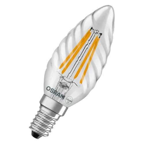 OSRAM E14 LED Star Classic BW 40 Filament Kerzenform gedreht 3,4W wie 40W warmwe