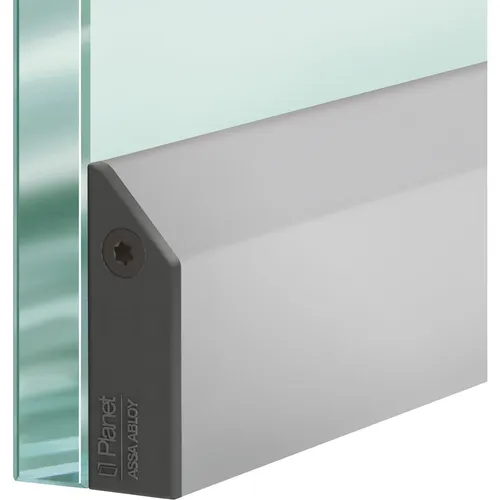 Planet Türdichter KG-S schmal FH+RD für Glastüren – Alu natur