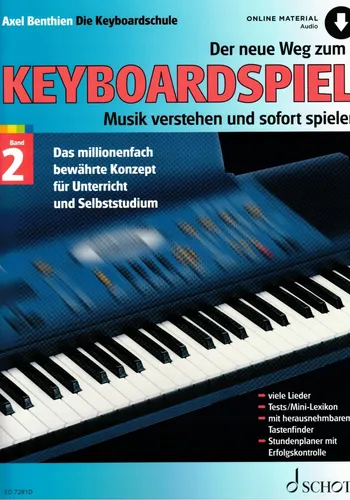 Keyboard Noten Schule : Der neue Weg zum Keyboardspiel 2 Axel BENTHIEN - ED7281