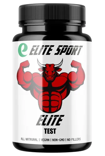 Elite Test – 250 mg Ecdysteron + Natürliche, vegane Männer-Kapseln für Energie,