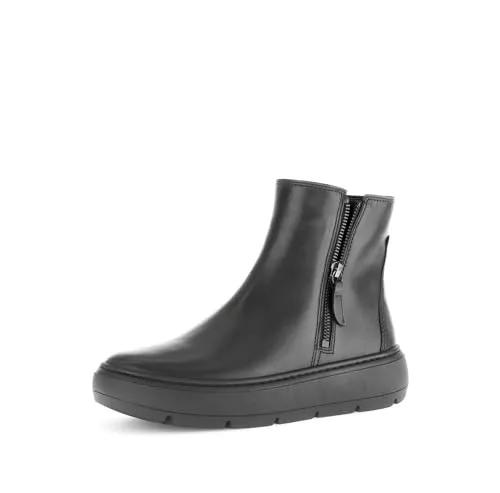 Gabor Damen Ankle Boots - Gefütterte Stiefeletten für den Übergang - Wanderschuhe, gefütterte Ankle Boots aus Glattleder mit warmem Weblamm-Innenfutter, ideal für kalte Tage und stylische Outfits.