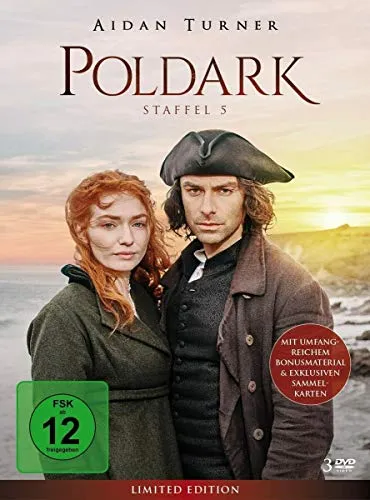 Poldark - Staffel 5 (Limitiertes Digipac) [3 DVDs] - Drama-Serie, limitierte Auflage im attraktiven Digipac, perfekt für Sammler und Fans von historischen Geschichten.