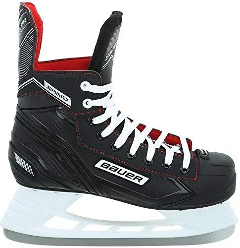 Bauer Sports GmbH Eishockey Schlittschuhe Speed Skate SR schwarz Weiss rot Silber - 8/43