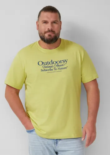 s.Oliver Kurzarmshirt T-Shirt Baumwoll-T-Shirt mit Frontprint