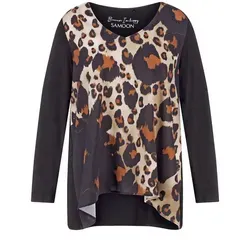 Samoon Langarmshirt Schwarz 48 von Samoon