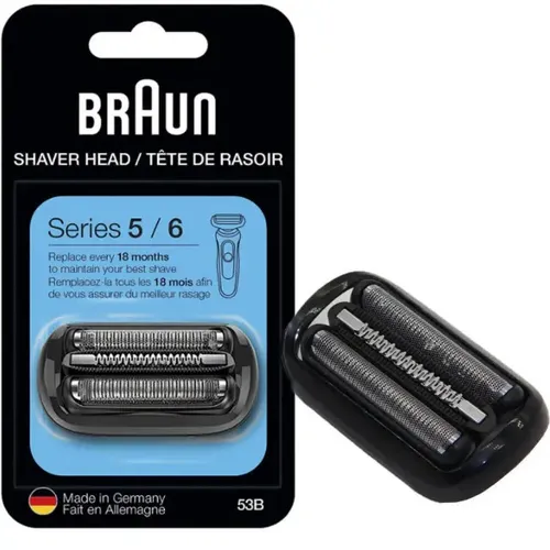 Braun Scherkopf 53B Kombipack - für Braun Rasierer Series 5 und 6, optimaler Austausch für perfekte Rasur und einfache Reinigung