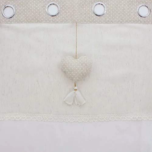 Dekoschal Herzhänger Vorhang von Frank Flechtwaren