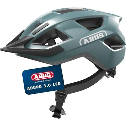 ABUS Fahrradhelm Aduro 3.0 LED in blau von ABUS