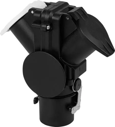 SecoRüt EP240.01 Anhänger Adapter - Anschlussadapter für Anhänger-Steckdose 15-polig auf 7-polig, kompakt und ideal für enge Bauräume, 24 V/DC, perfekt für Kfz-Elektrik.