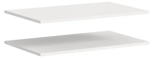xonox.home Einlegeboden-Set Kopenhagen 2X 77x48 cm – Weiß, 2er Pack für Kleiderschrank