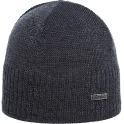 Eisglut Strickmütze Ben - Dunkelgrau-Meliert - Strickmütze aus 70% Polyacryl und 30% Wolle, Made in Germany, mit weichem Innenband für optimalen Tragekomfort und Wärme.