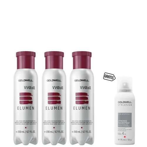 Goldwell Elumen VV@all 200 ml 3er Set + gratis Haarspray 75 ml