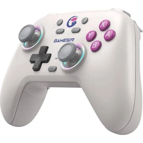 GameSir Nova HD Rumble Wireless Controller für Nintendo Switch - Retro White - Gaming-Zubehör mit unzerstörbaren Hall-Effekt-Joysticks für präzise Kontrolle und HD-Vibrationen. Ideal für Nintendo Switch, PC, iOS und Android. Erleben Sie spielerische Präzision ohne Joystick-Drift!