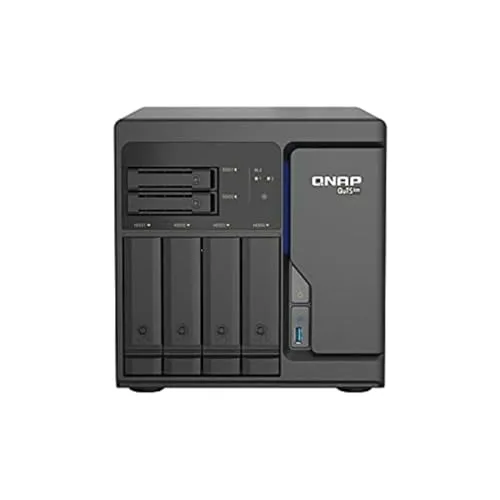 QNAP QuTS hero TS-h686-D1602-8G NAS-Server - Leistungsstarker NAS-Server mit Intel Xeon, 4x 2.5GBase-T und 4K-Transcoding für effiziente Datenverwaltung und Medienstreaming.