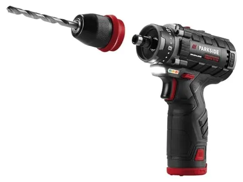 Parkside Performance Akku Bohrschrauber Set mit 2 Akkus und Ladegerät