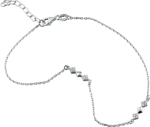 SilberDream Damen Fußkette Raute aus 925 Sterling Silber in silber von SilberDream