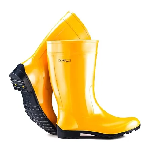 Fjordvik Himmelsken Gummistiefel | Schmutzabweisend | Geeignet für Garten, Festivals und Ausflüge | Hundespaziergänge | Farbe: gelb, Gr.:36 / UK 3.5