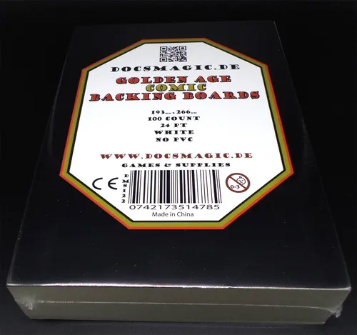 Docsmagic.de Golden Age Size Comic Backing Boards - 193 x 266 mm - 24pt Whit 100