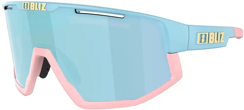 BLIZ FUSION Sonnenbrille 2024 - Pastel Blue / Smoke Ice Blue Multi - Unisex Sportbrille mit UV-Schutz, ideal für aktive Outdoor-Abenteuer und stilvolle Freizeitlooks.