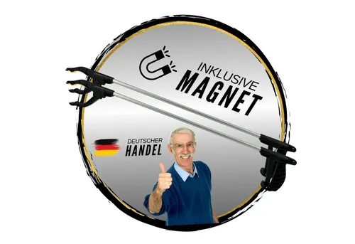TronicXL Greifarm 2x Greifzange mit Magnet Greifhilfe Metall Greifer für Senioren Müll, 2-tlg., magnetisch, rostfrei