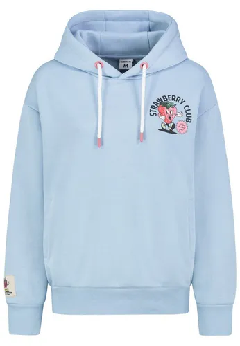 SUBLEVEL Hoodie Sweat Fruit blau M - Herren-Sweatshirt mit fruchtigem Motiv, atmungsaktiv und modisch, ideal für entspannte Freizeitlooks.