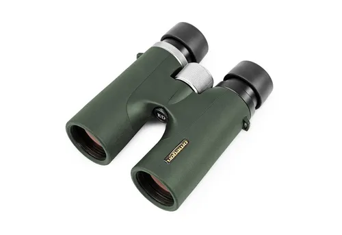 Omegon Fernglas Hunter 2.0 10x42 ED - Fernglas mit ED-Optik für brillante Natur- und Sternenbeobachtungen, wasserdicht und mit großem Sehfeld - ideal für Abenteuer und Erkundungen bei Tag und Nacht.
