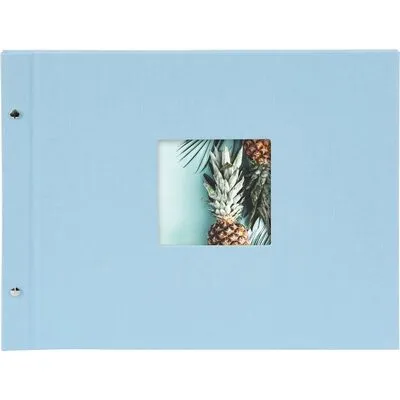 Goldbuch Fotoalbum Schraubalbum Bella Vista 39x31cm himmelblau - Fotoalben für jede Gelegenheit, stilvolles Design in himmelblau und vielseitig einsetzbar für Geburt, Taufe, Urlaub und mehr.
