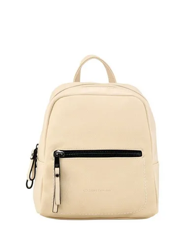 Tom Tailor Tamara City Rucksack 27 cm - Beige, eleganter Damen Rucksack mit verstellbaren Tragegurten und optimaler Aufteilung für jeden Tag
